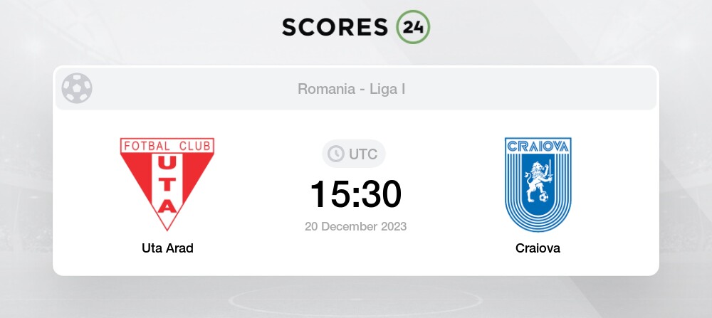 Jogos Univ. Craiova ao vivo, tabela, resultados, FC UTA Arad x Univ.  Craiova ao vivo