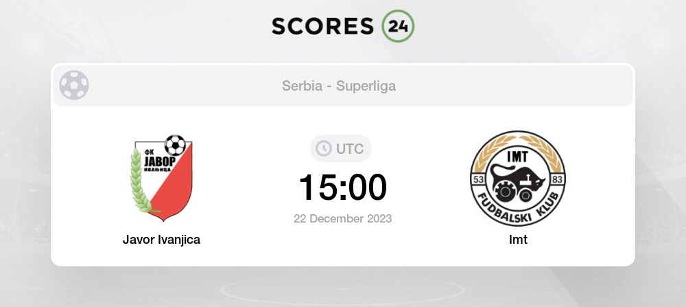 Javor Ivanjica vs IMT Novi Belgrade (Friday, 22 December 2023