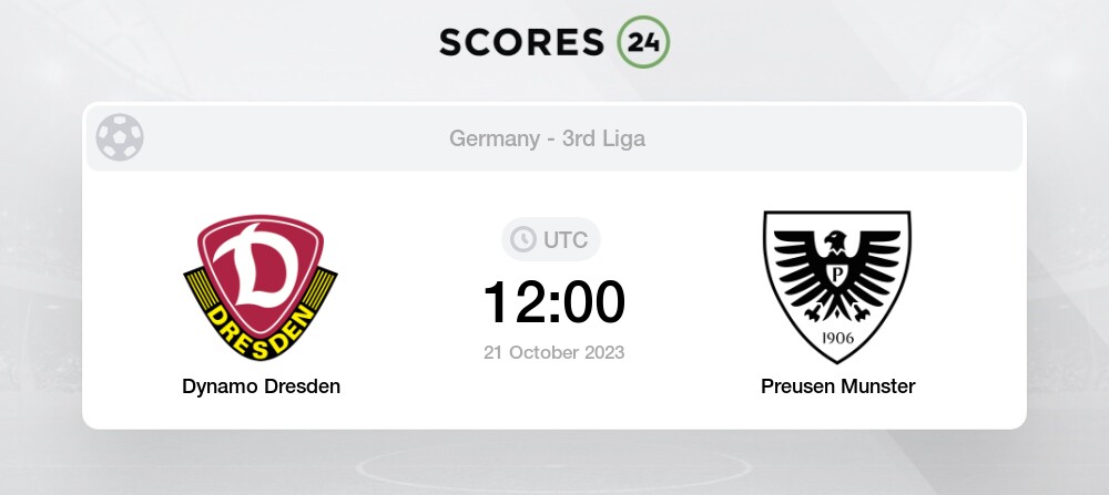 Dynamo Dresden Preußen Münster predictions, where to watch, scores