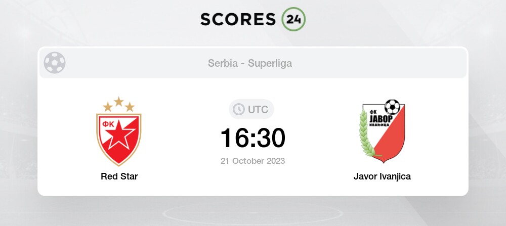 Red Star vs Javor Ivanjica score today - 21.10.2023 - Match result ⊕