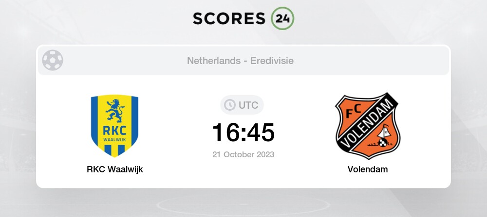 Waalwijk Vs Volendam Prediction And Picks Today 21 October 2023 Football