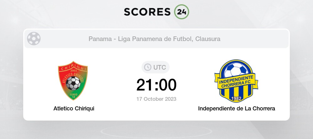 Atletico Chiriqui vs Independiente La Chorrera» Predictions, Odds, Live  Score & Stats