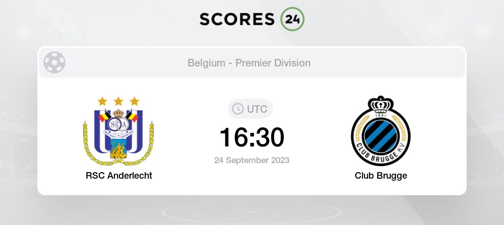 Belgian First Division A, RSC Anderlecht v Club Brugge