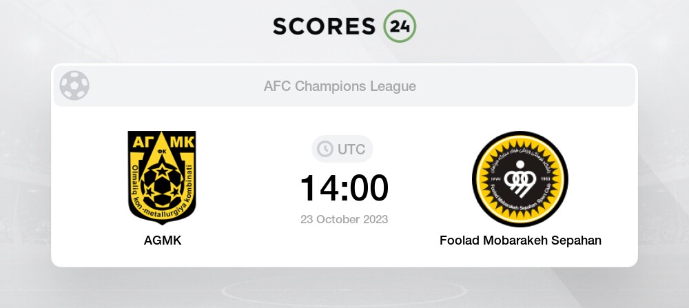 Foolad Mobarakeh Sepahan vs Al-Ittihad Jeddah 2 October 2023 16:00 Football  Odds
