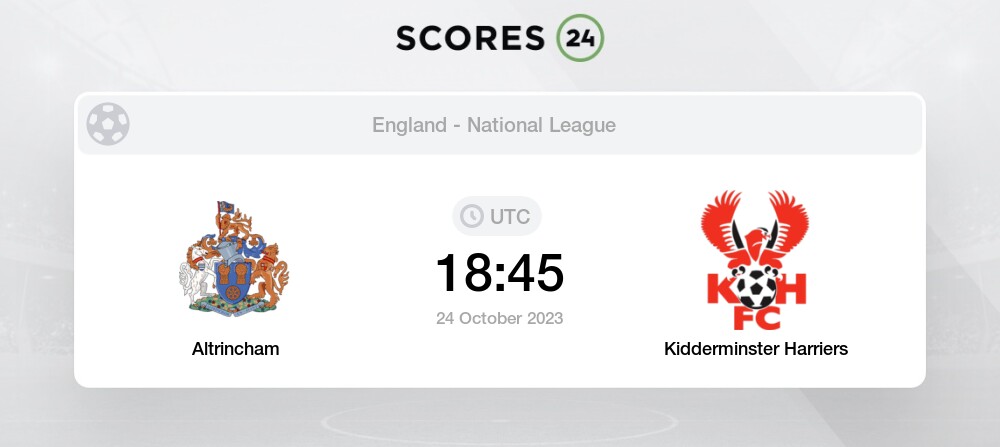 Altrincham vs Kidderminster Harriers» Predictions, Odds, Live Score & Stats