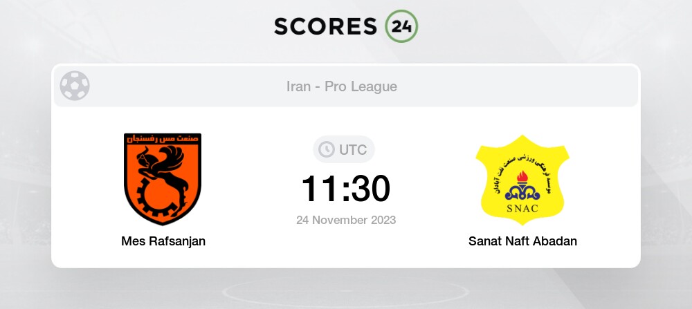 Paykan FC vs Foolad Mobarakeh Sepahan SC - Head to Head for 29