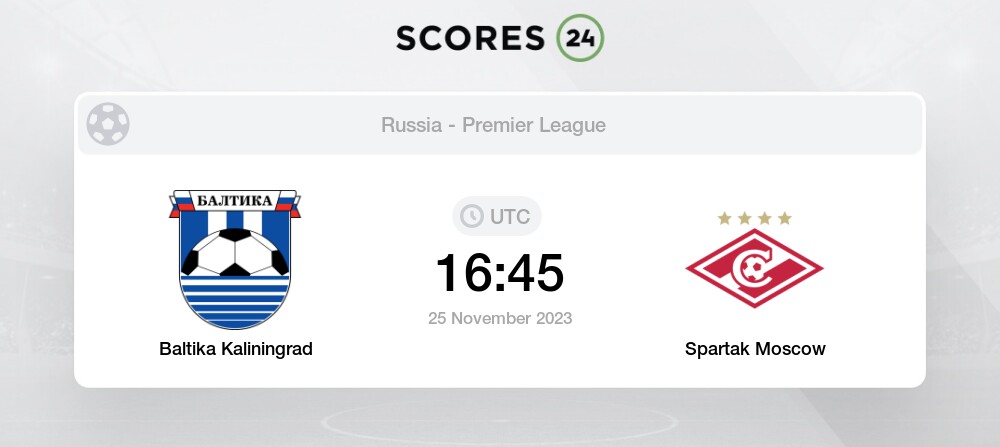 Spartak Moscow vs FC Sochi live score, H2H and lineups