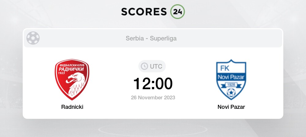 FK Radnicki Nis - FK Novi Pazar betting predictions and match statistics  for 10 November 2023