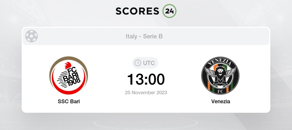 Bari vs Modena - live score, predicted lineups and H2H stats.