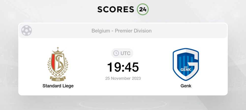 Palpite: Standard Liege x Genk – Campeonato Belga (Jupiler League) –  25/11/2023