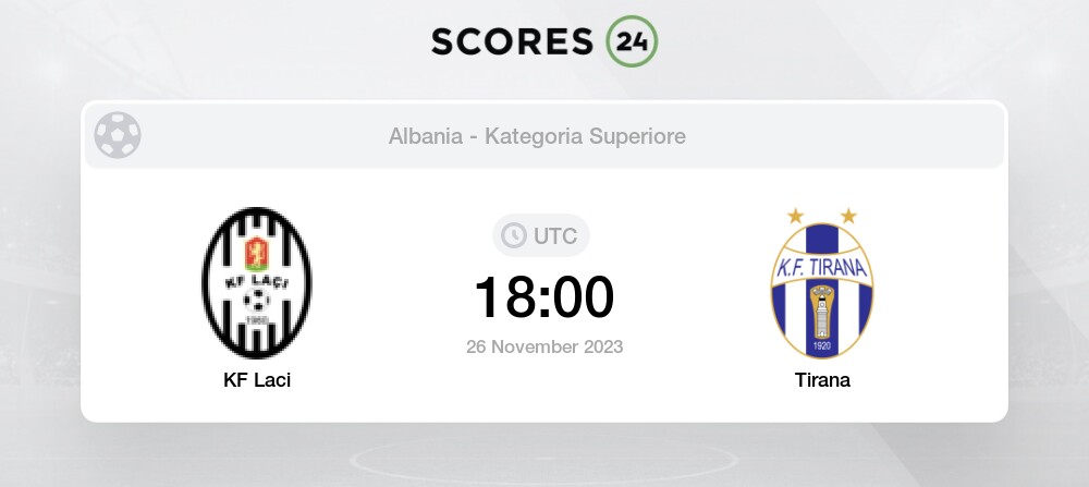 KF Laci vs Egnatia Rrogozhine: Live Score, Stream and H2H results