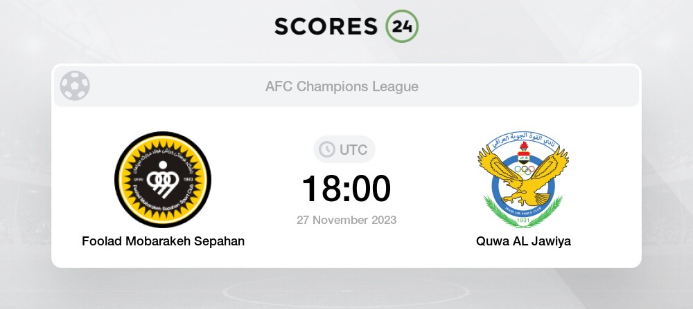 Sepahan vs Al Quwa Al Jawiya Predictions - 27/11/2023