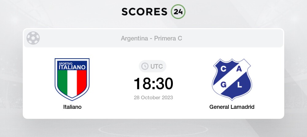 Ferrocarril Midland vs General Lamadrid live score, H2H and