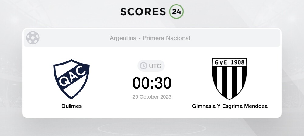 Palpite Quilmes x Gimnasia Mendoza: 29/10/2023 - 2ª Divisão da