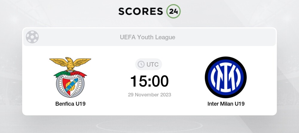 Benfica Juniores x Inter Juniores ao vivo hoje 29 novembro 2