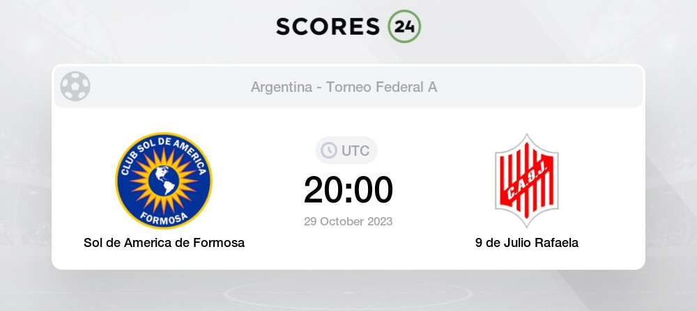 Argentina - Club Atlético Sol de América de Formosa - Results