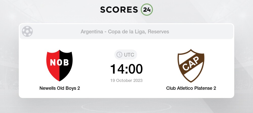 Newells Old Boys 2 vs Platense 2 - Head to Head for 19 October 2023 14:00  Football