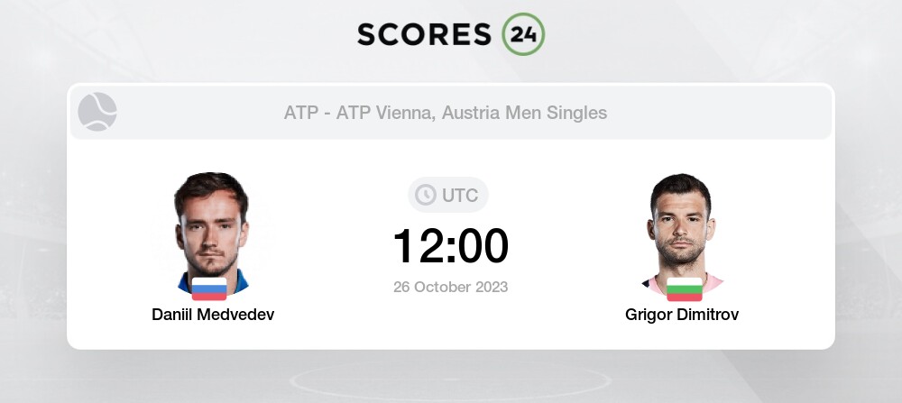 PREVIEW  Day Four 2023 Vienna Open including MEDVEDEV v DIMITROV