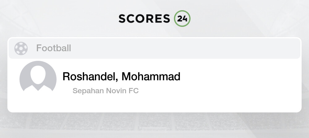 Mohammad Roshandel - Player profile