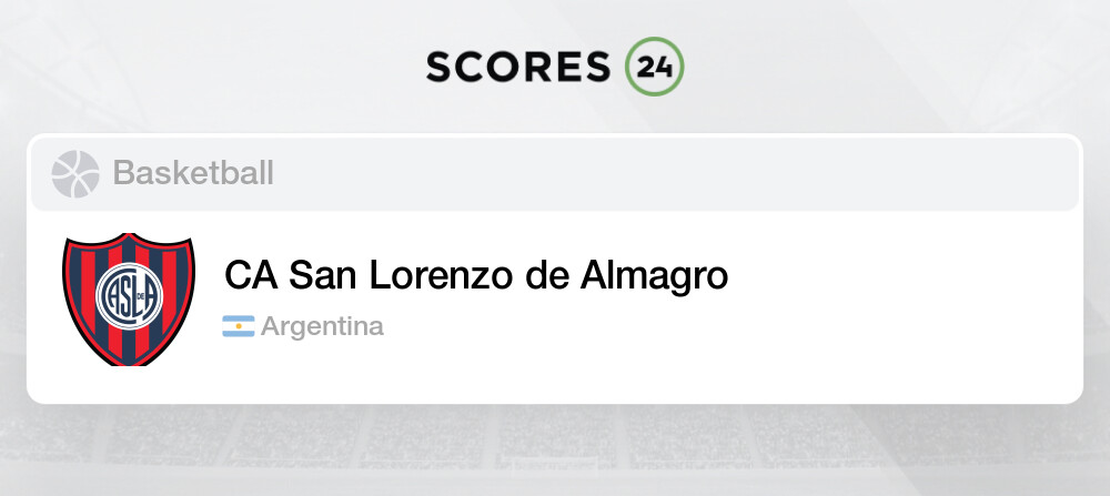 Argentina - CA San Lorenzo de Almagro Reserve - Results, fixtures, squad,  statistics, photos, videos and news - Soccerway