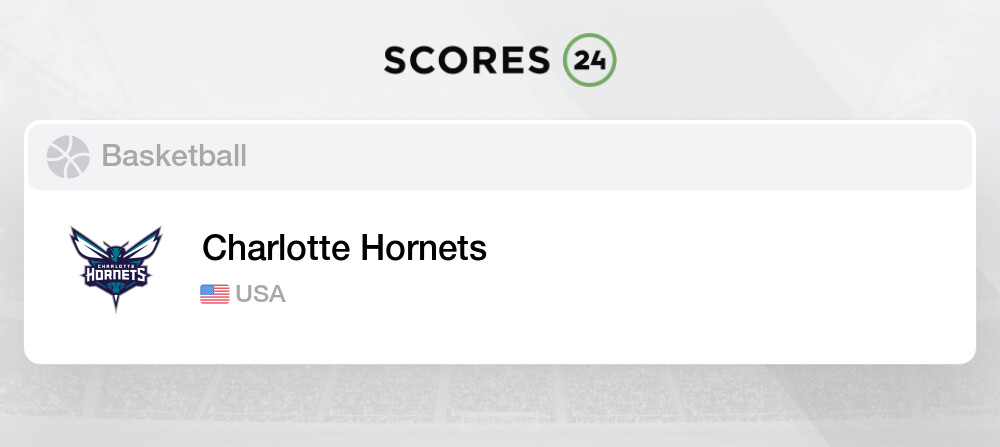 Charlotte Hornets live scores, results, fixtures, Toronto Raptors v  Charlotte Hornets live