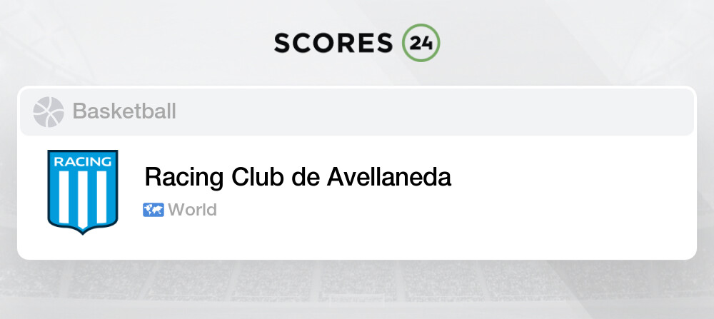 Racing Club De Avellaneda vs PFC Basket 8/11/2023 23:00 Basketball Events &  Result