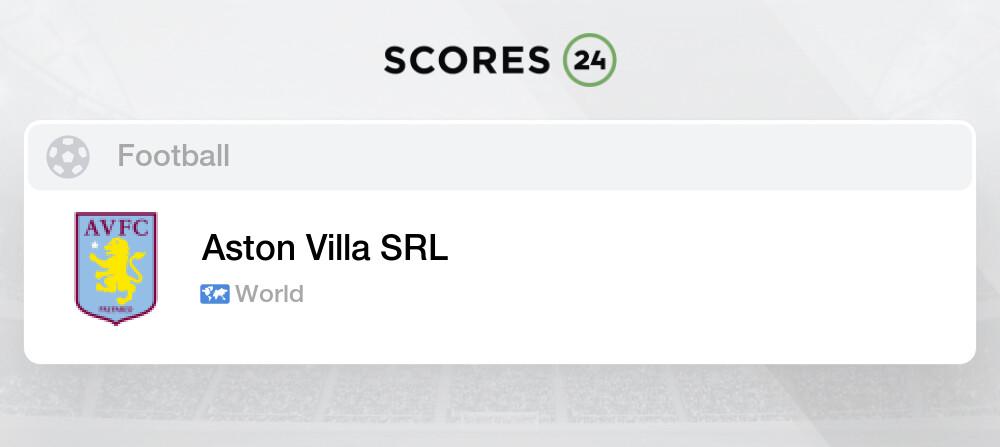 England - Aston Villa - Results, fixtures, tables, statistics - Futbol24