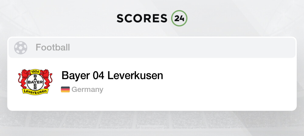 Bayer Leverkusen Fixtures, Predictions, Schedule And Live Results ...