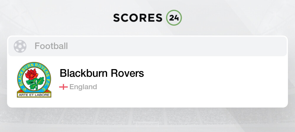 England - Blackburn Rovers - Results, fixtures, tables, statistics -  Futbol24