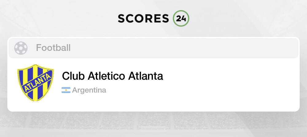Stats of Club Atletico Atlanta Argentina Football