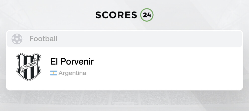 Argentina - Club El Porvenir - Results, fixtures, squad