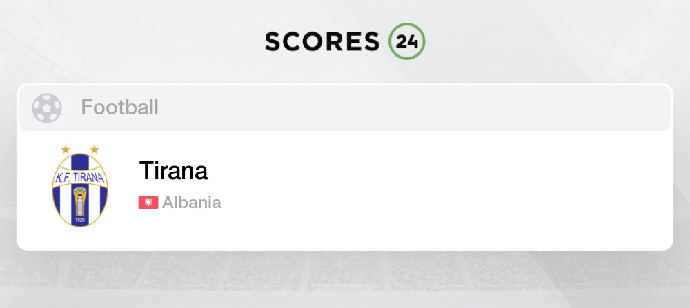 Tirana vs Laci teams information, statistics and results