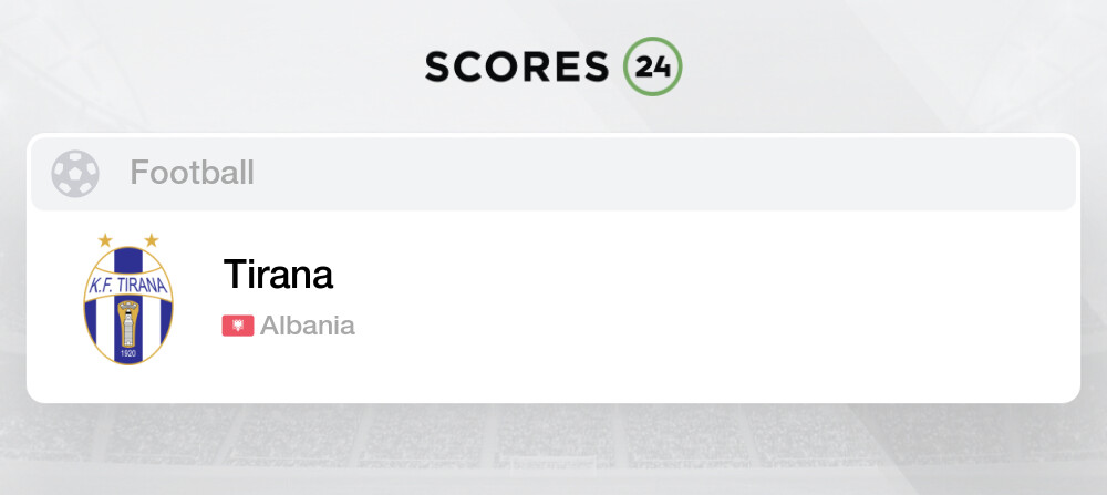 Egnatia vs KF Tirana - live score, predicted lineups and H2H stats.