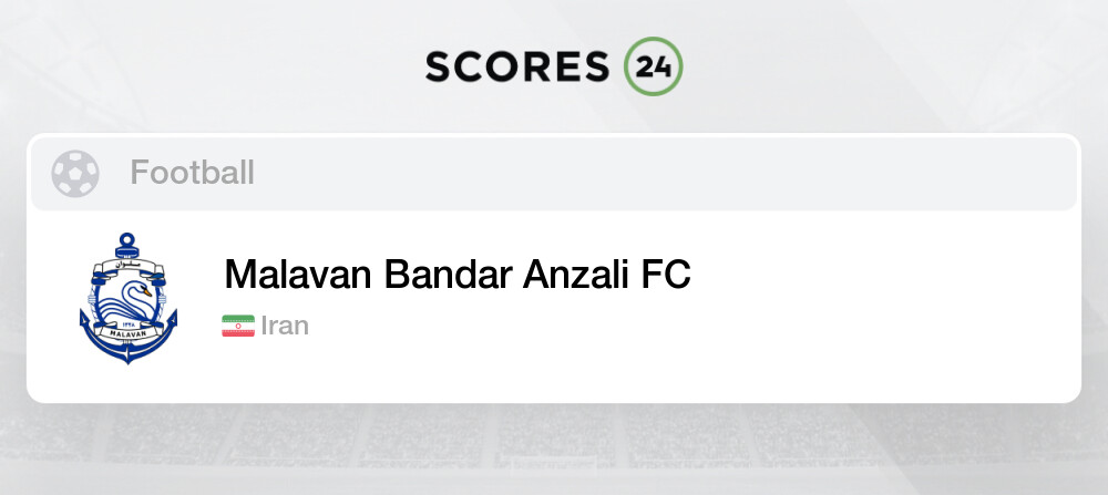 Stats of Malavan Bandar Anzali Iran Football