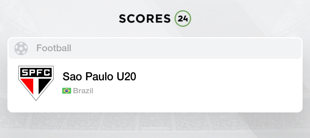 Ipatinga U20 Table, Stats and Fixtures - Brazil