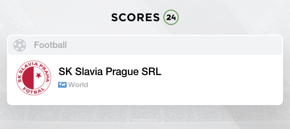 SK Slavia Prague SRL vs Sheriff Tiraspol Srl - Head to Head for 5 October  2023 13:00 Football