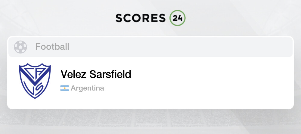 Vélez Sársfield Res. Table, Stats and Fixtures - Argentina