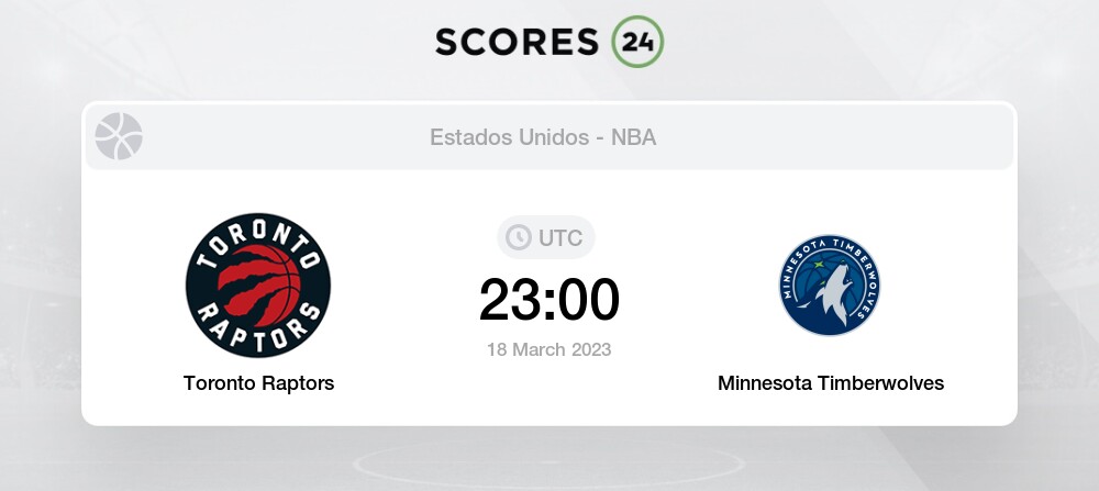 Toronto Raptors Vs Minnesota Timberwolves Eventos Y Resultado Del ...