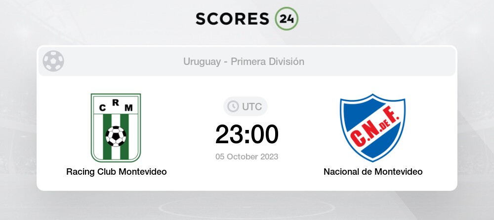 Pronóstico Racing Club Montevideo Nacional De Montevideo - Primera