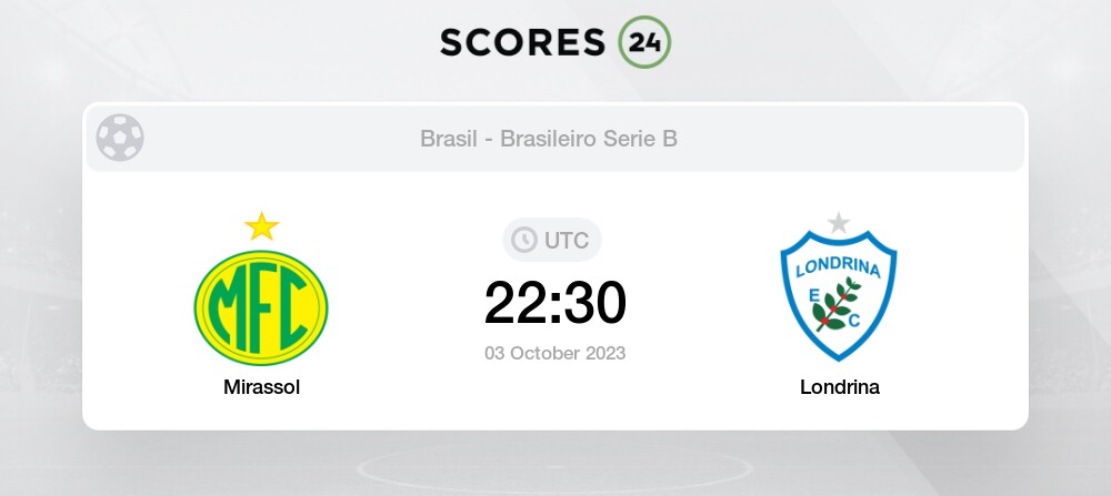 Fútbol Mirassol Vs Londrina Pronóstico 3/10/2023