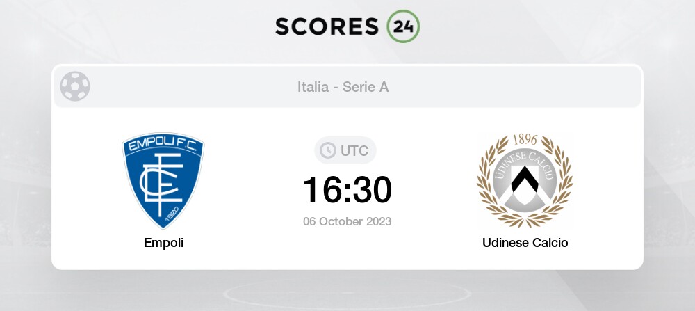 Fútbol Empoli Vs Udinese Calcio Pronóstico 6102023 Hoy 