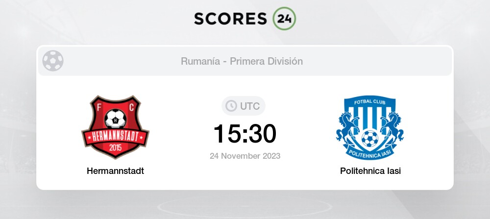 Empate en el partido entre Hermannstadt y Politehnica Iasi