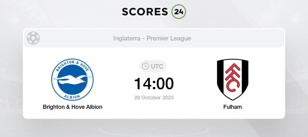 Fútbol Brighton & Hove Albion Vs Fulham Pronóstico 29/10/2023