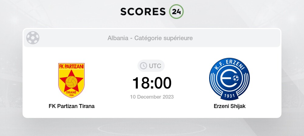 2-215, Partizani TIRANA v Erzeni SHIJAK