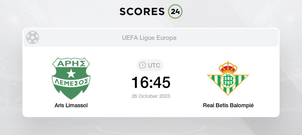 Aris Limassol X Real Betis Balompié Pronostic Sur Conseils Et Cotes 26 Octobre 2023 Football 