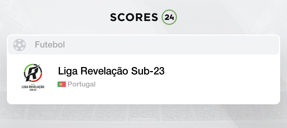 Liga Revelação Sub23 2023/2024 resultados, Futebol Portugal 