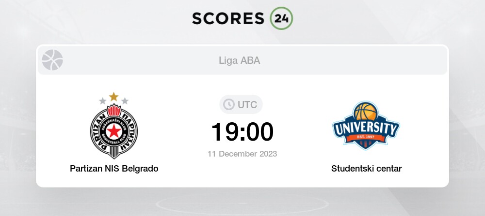 Mega Basquetebol vs Crvena Zvezda 11/12/2023 17:00 Basquetebol eventos e  resultados