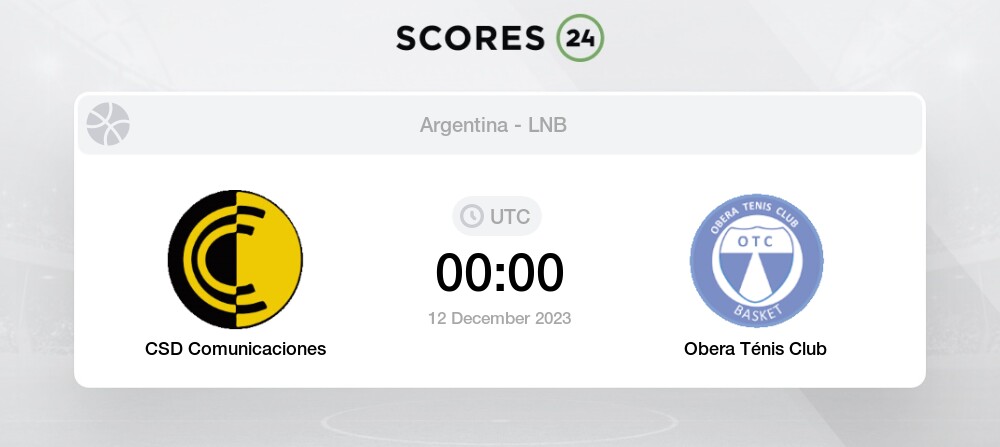 Jogos Comunicaciones ao vivo, tabela, resultados