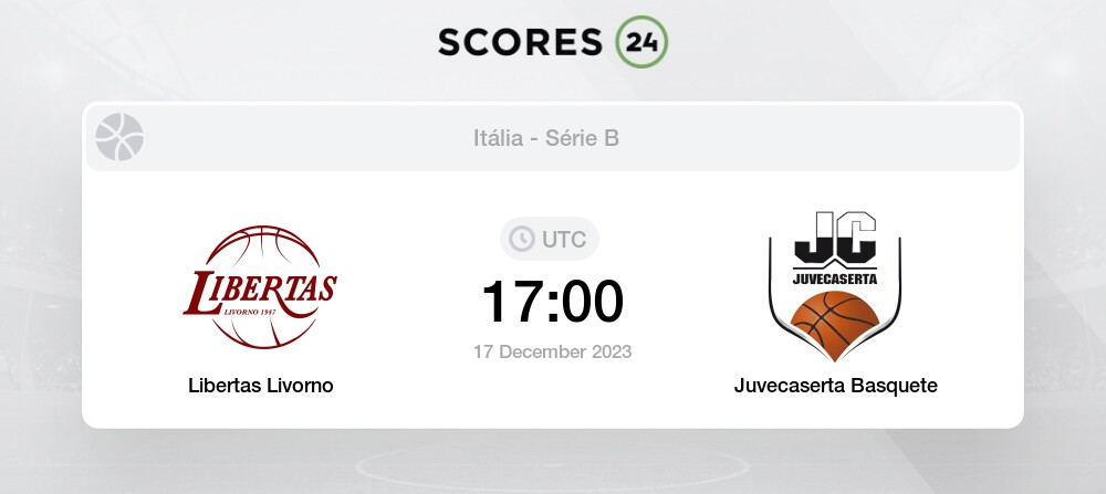 Libertas Livorno x Juvecaserta Basquete basquete 17/12/2023