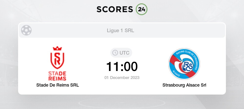 Reims x Strasbourg: assista ao vivo ao jogo do dia, hoje (01/12)